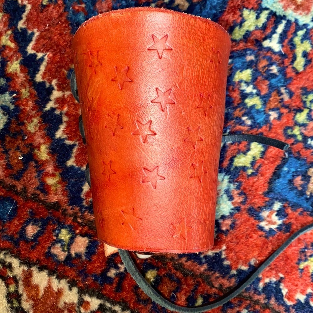 Starry Corset leather cuff